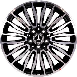 18" Mercedes 10 Double Spoke [447-18] Gloss Back with High Sheen alloy wheel
