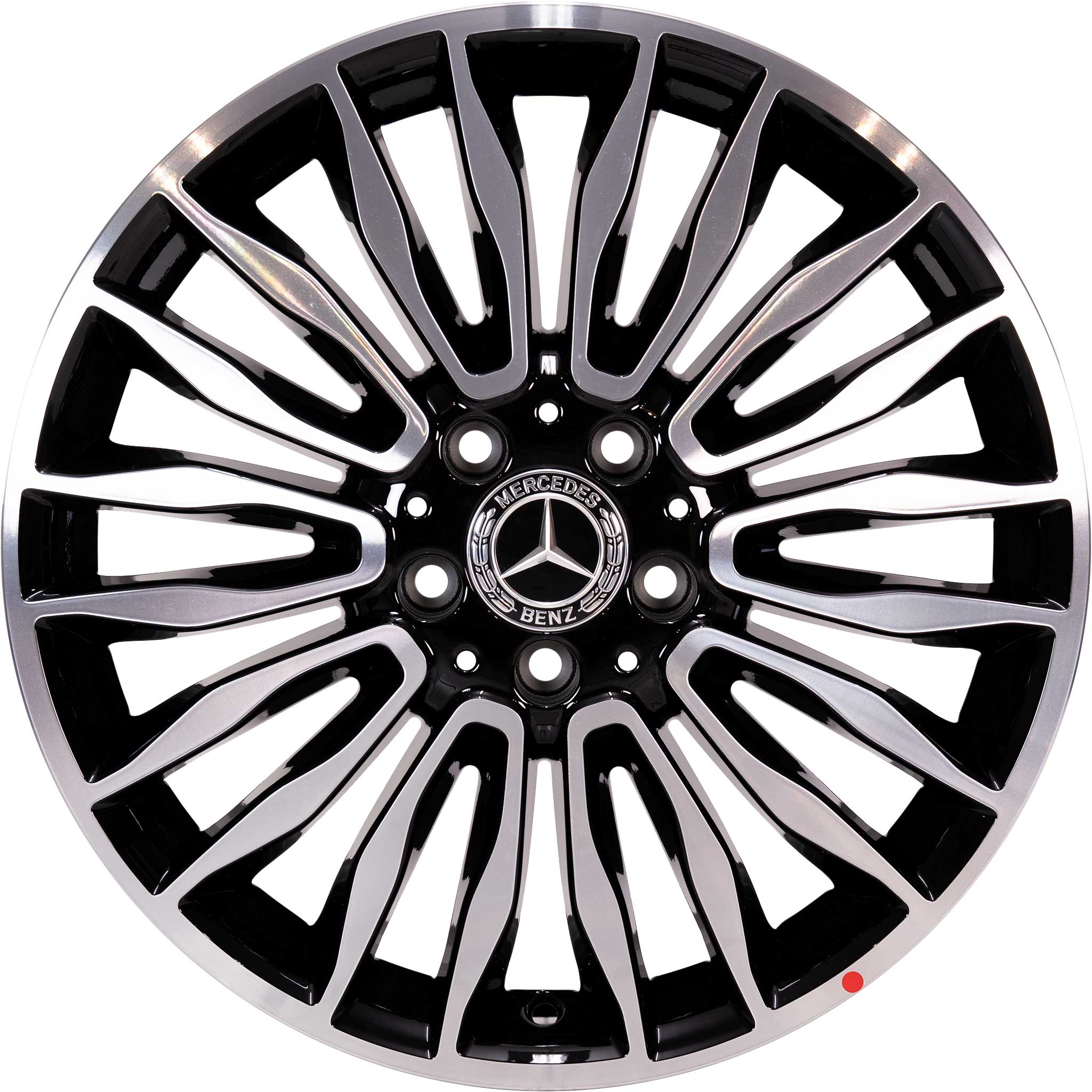 Mercedes 10 Double Spoke [447-18] Gloss Back with High Sheen Alloy Wheel Product Image #1