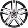 Mercedes 5 Double Spoke [447-19] Gloss Back with High Sheen Wheel Img 1