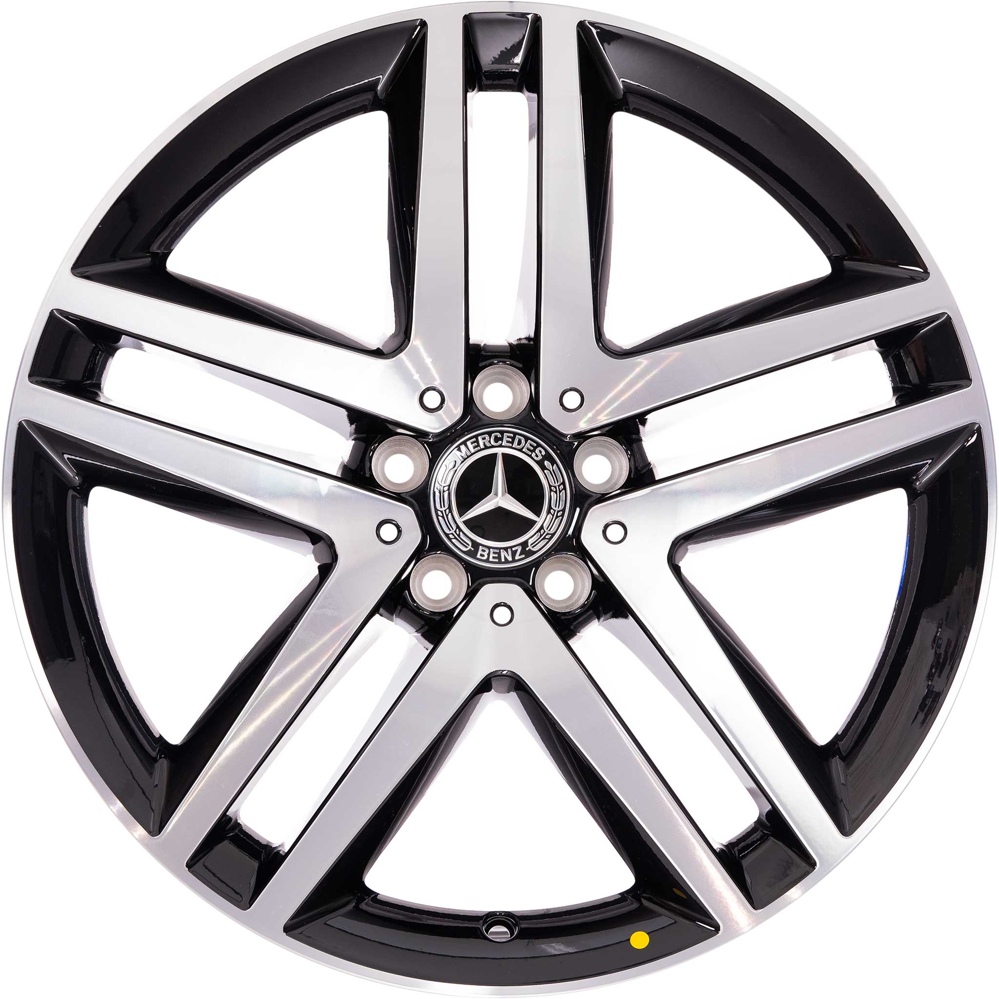 Mercedes 5 Double Spoke [447-19] Gloss Back with High Sheen Alloy Wheel Product Image #1