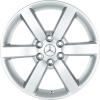 Mercedes 6 Spoke [470-17] Vanadium Silver Wheel Img 1