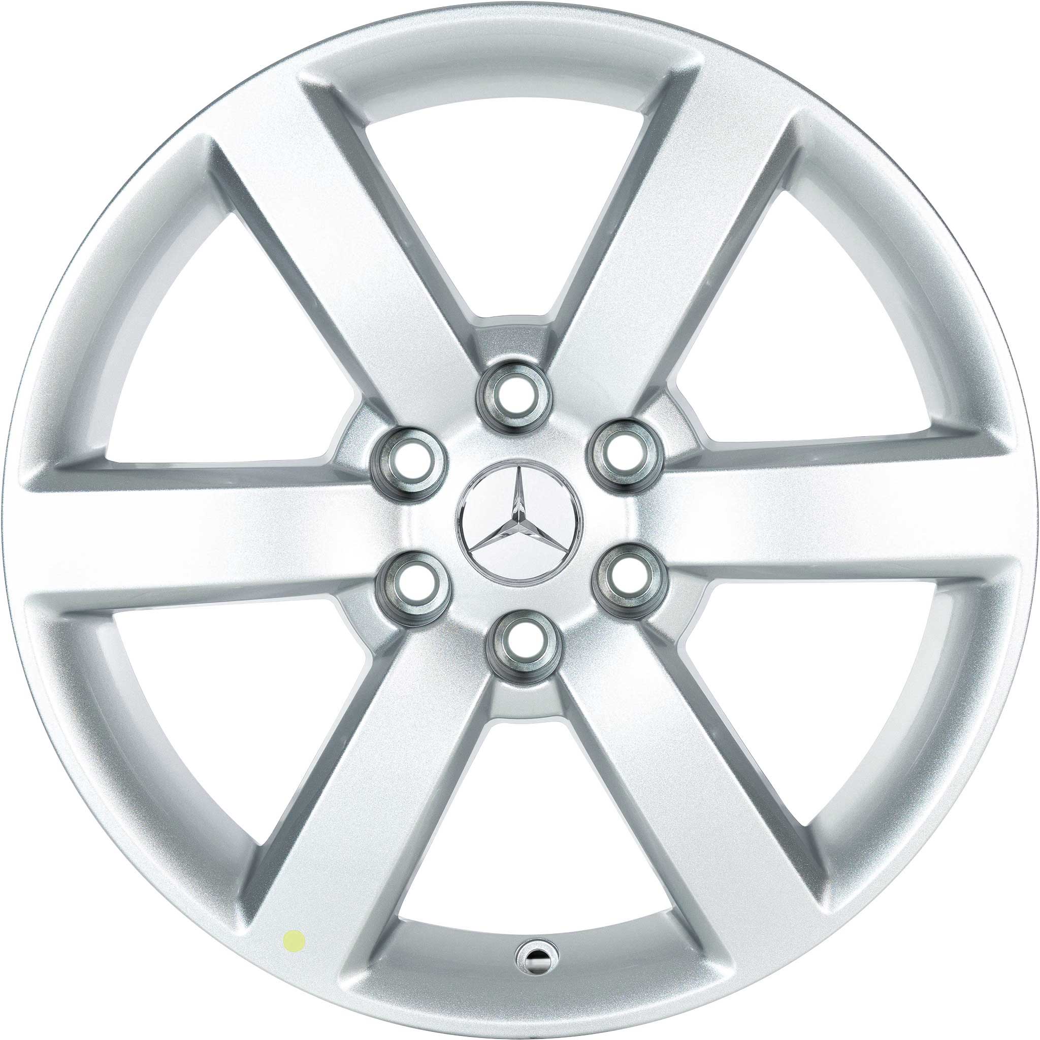 Mercedes 6 Spoke [470-17] Vanadium Silver Alloy Wheel Product Image #1