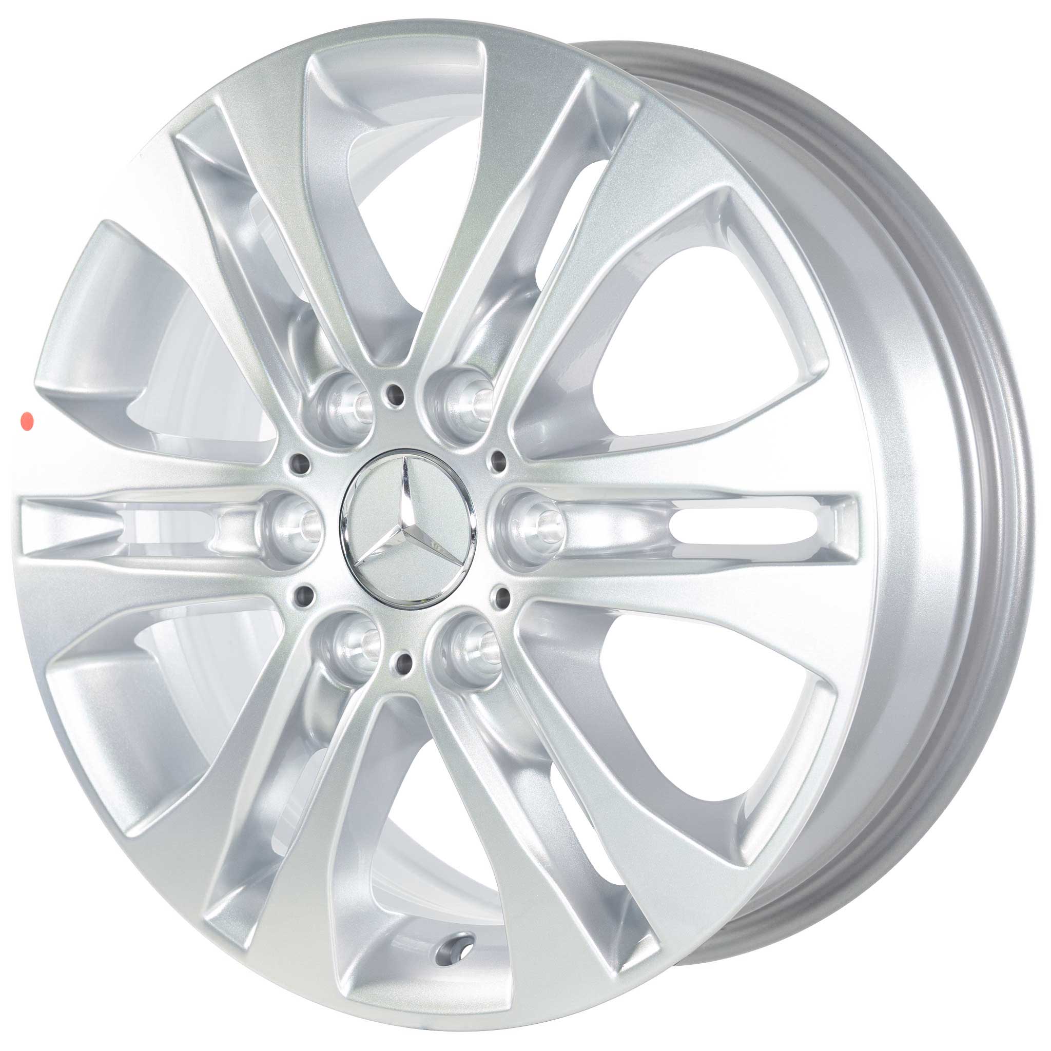Mercedes 6 Twin Spoke [907-17] Vanadium Silver Alloy Wheel Product Image #2
