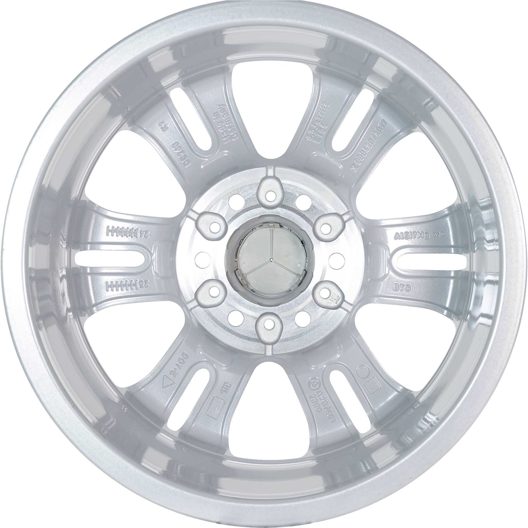 Mercedes 6 Twin Spoke [907-17] Vanadium Silver Alloy Wheel Product Image #3