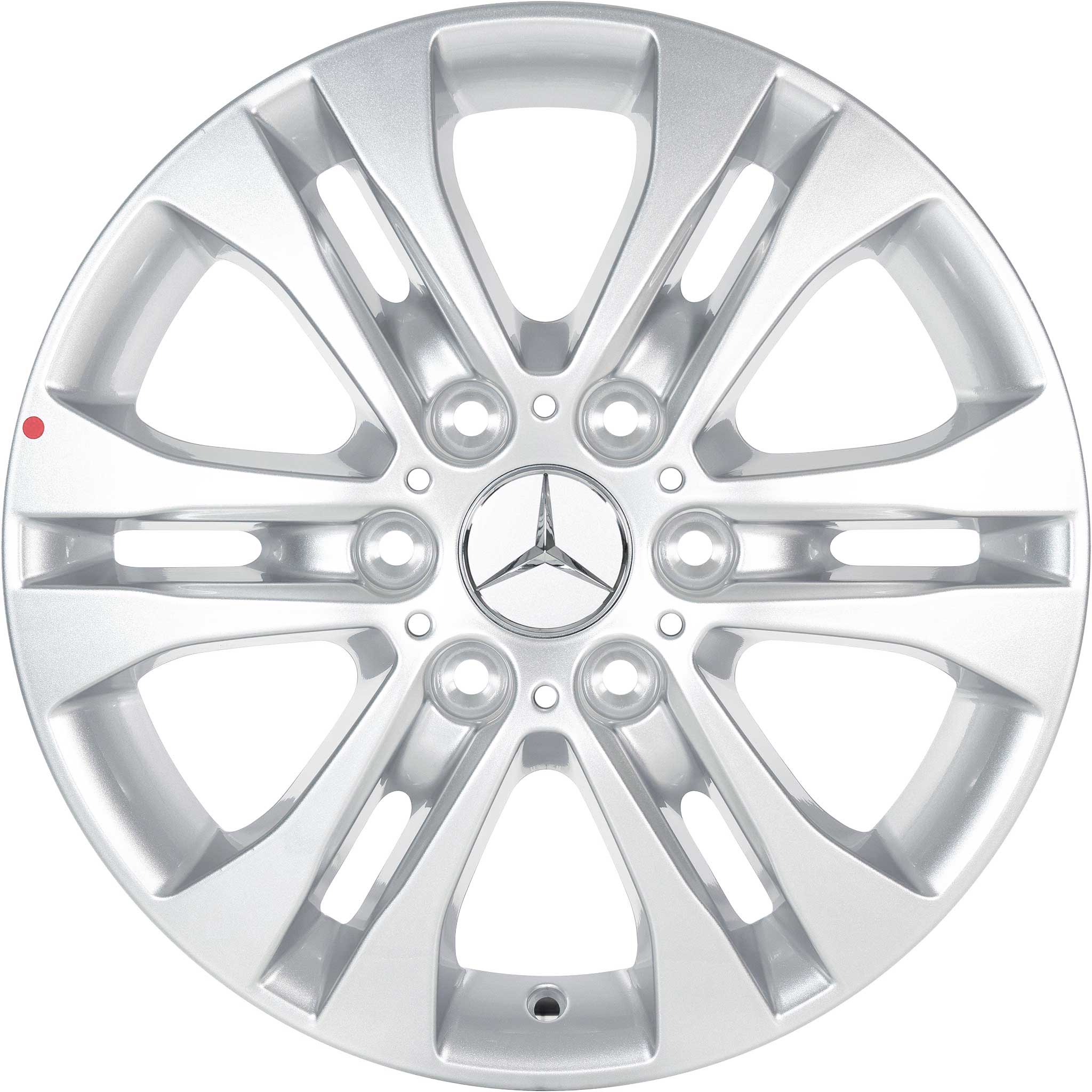 Mercedes 6 Twin Spoke [907-17] Vanadium Silver Alloy Wheel Product Image #1