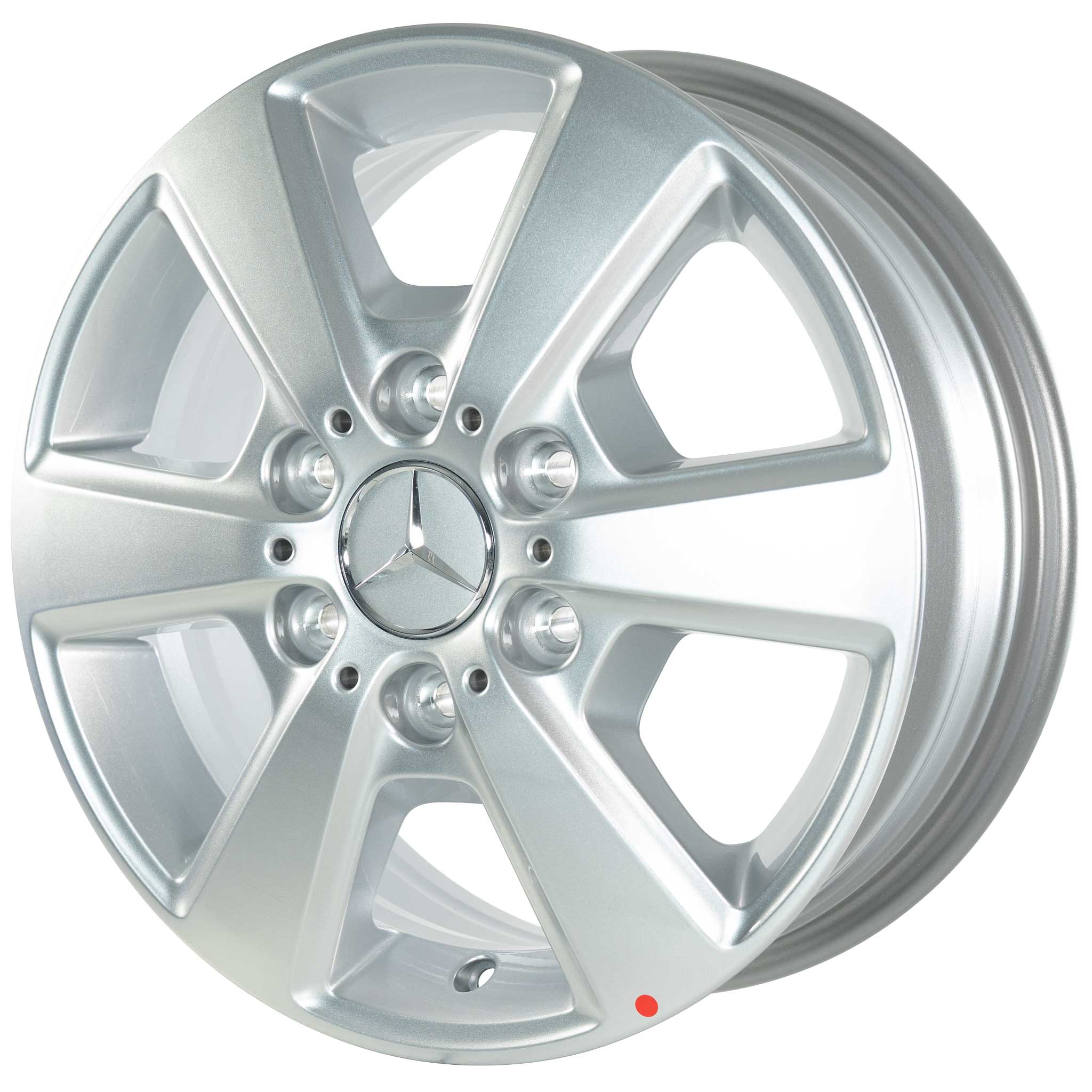 Mercedes 6 Spoke [910-16] Vanadium Silver Alloy Wheel Product Image #2