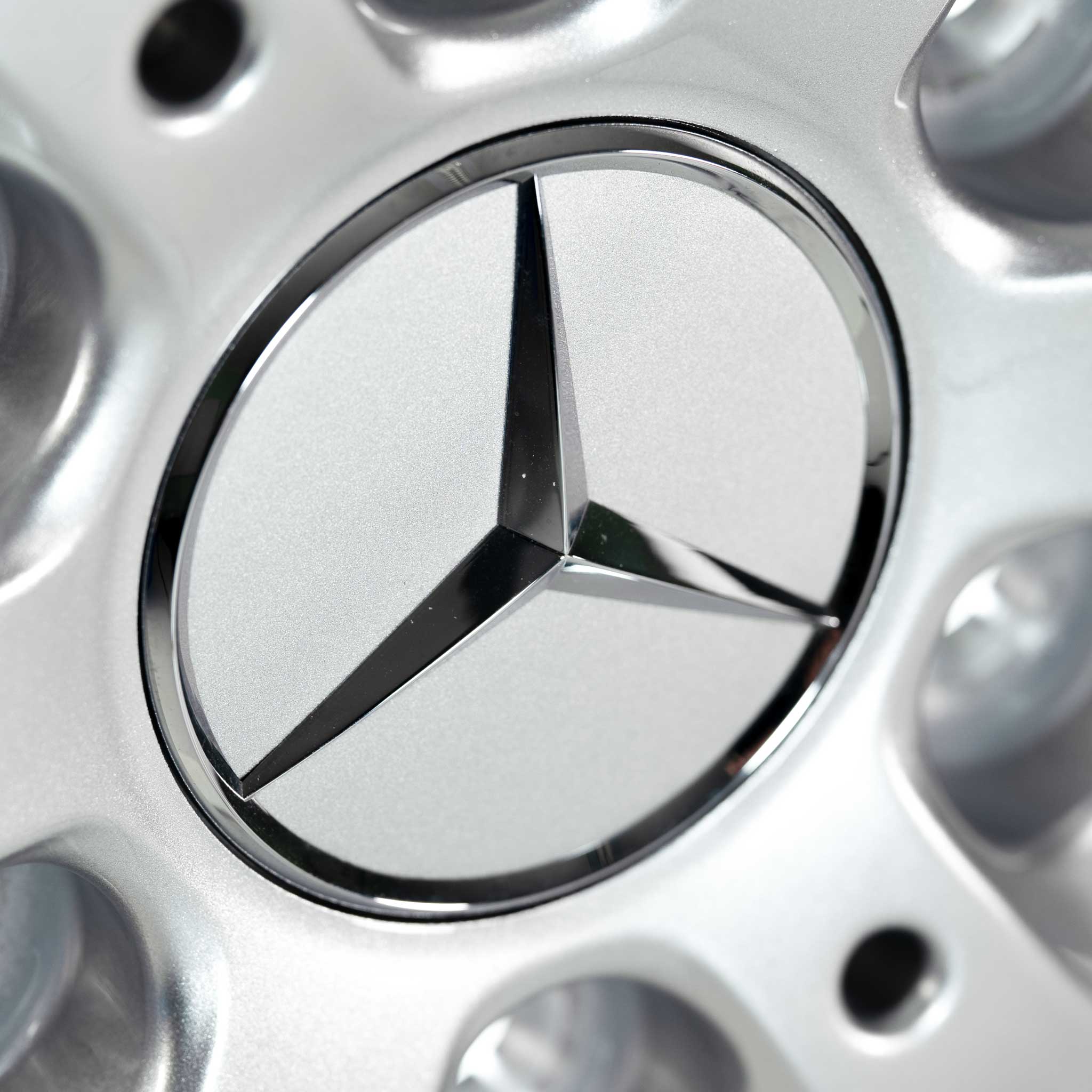 Mercedes 6 Spoke [910-16] Vanadium Silver Alloy Wheel Product Image #4