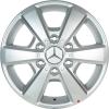 Mercedes 6 Spoke [910-16] Vanadium Silver Wheel Img 1