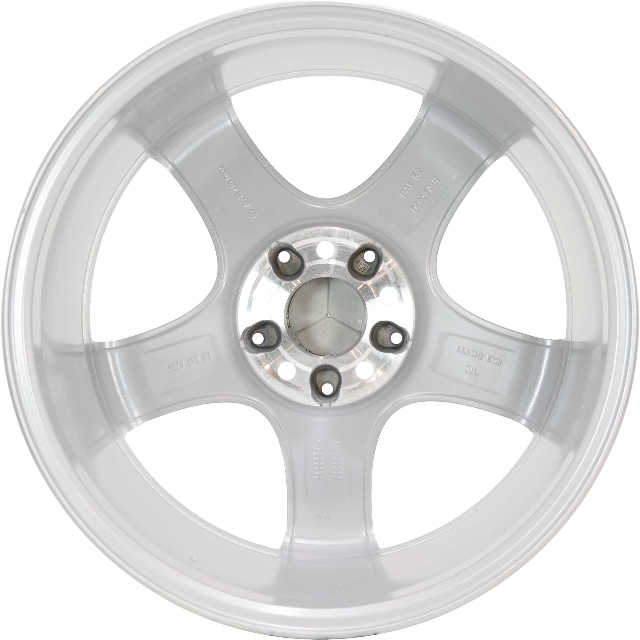 Mercedes 5 Spoke [219-18] Titanium Silver Alloy Wheel Product Image #3