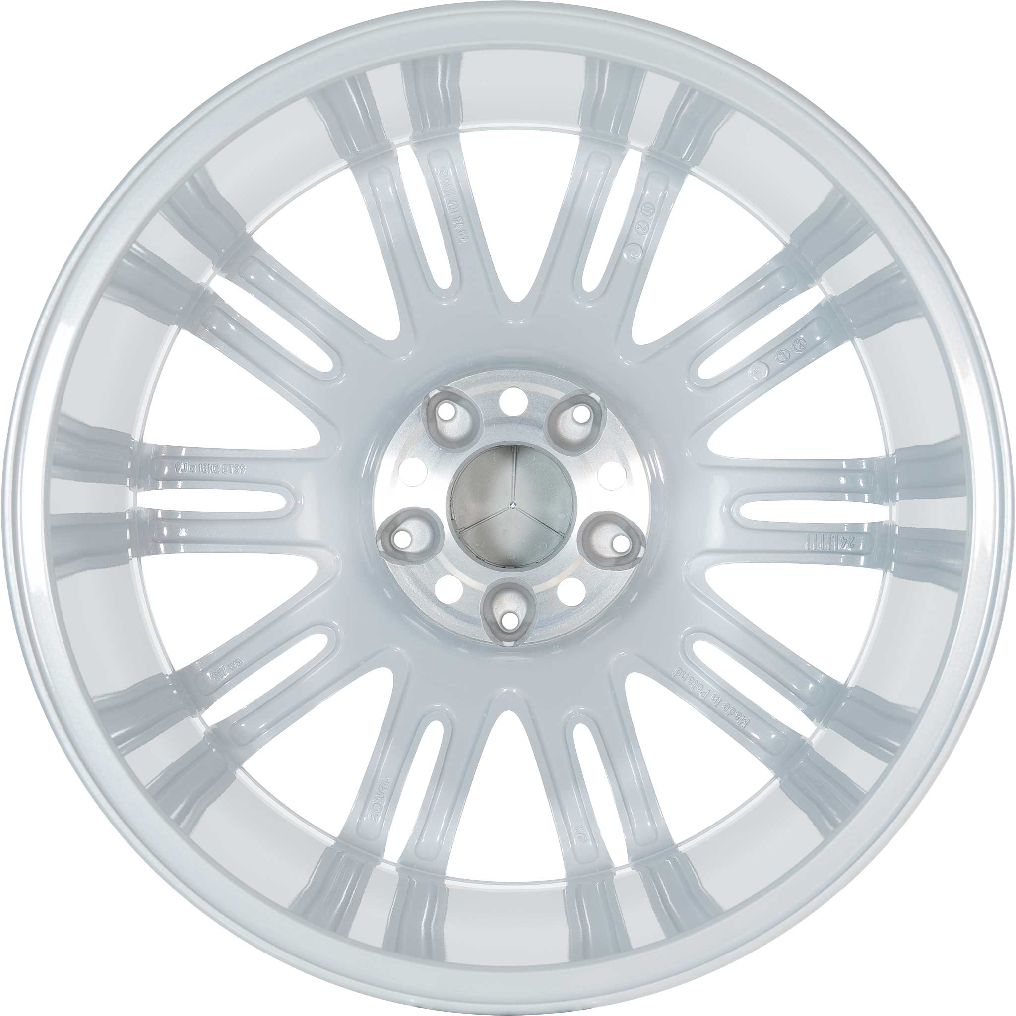 Mercedes 10 Twin Spoke [211-18] Titanium Silver with High Sheen Alloy Wheel Product Image #3