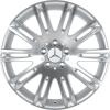 Mercedes 10 Twin Spoke [211-18] Titanium Silver with High Sheen Wheel Img 1