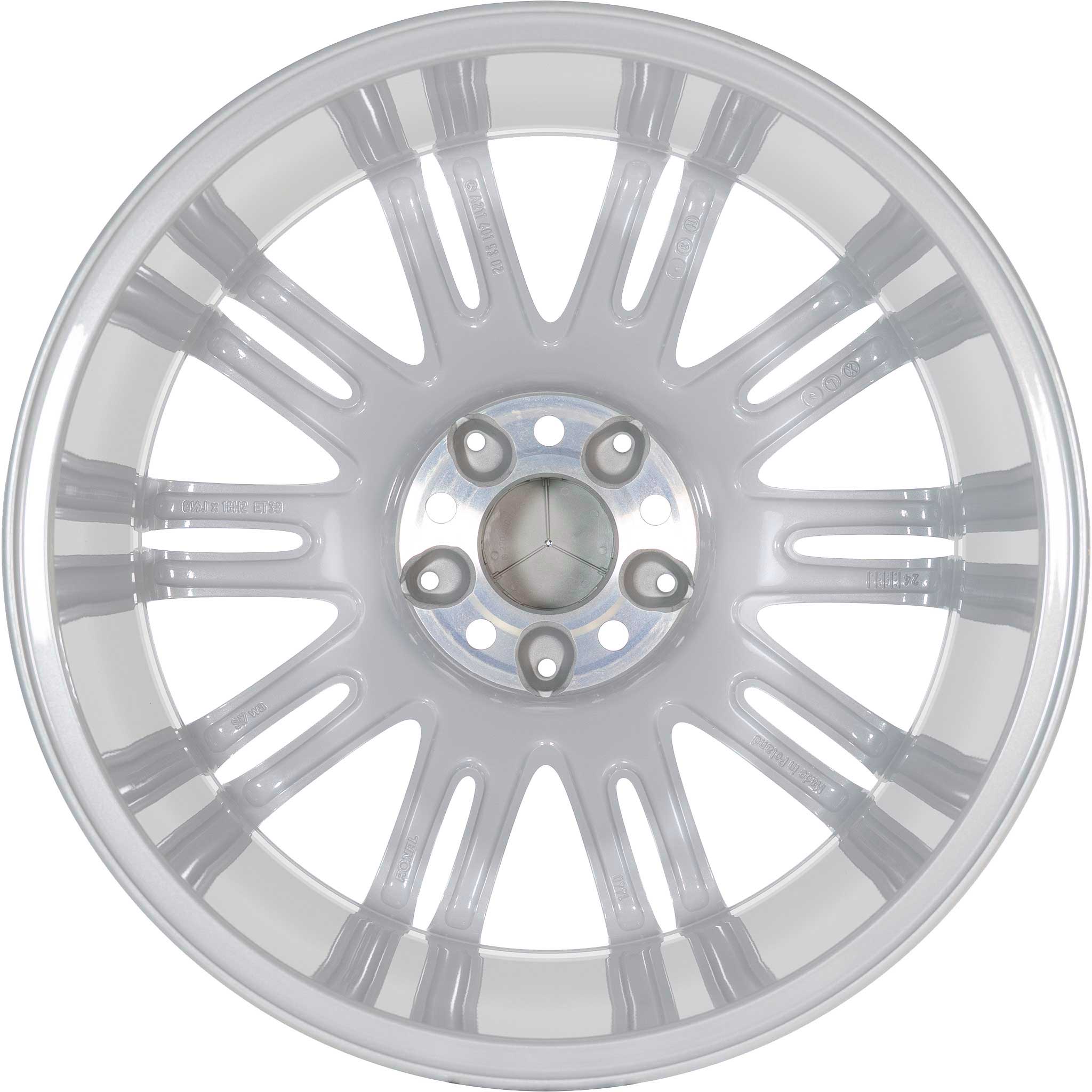 Mercedes 10 Twin Spoke [211-18] Titanium Silver with High Sheen Alloy Wheel Product Image #3