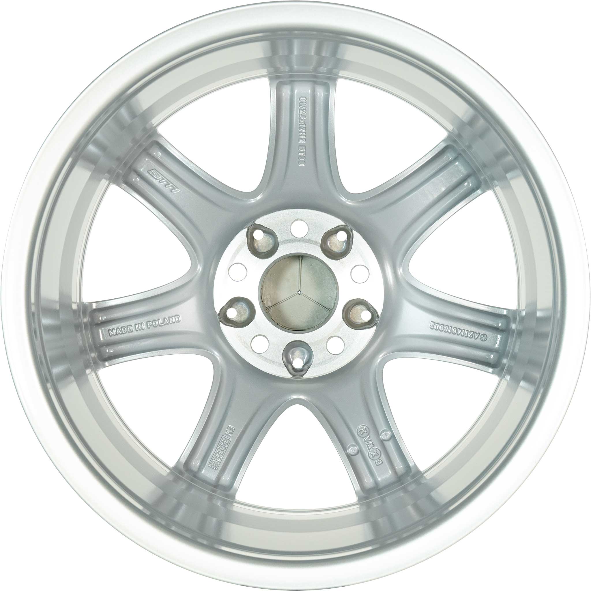 Mercedes Minelauva [211-17] Titanium Silver Alloy Wheel Product Image #3