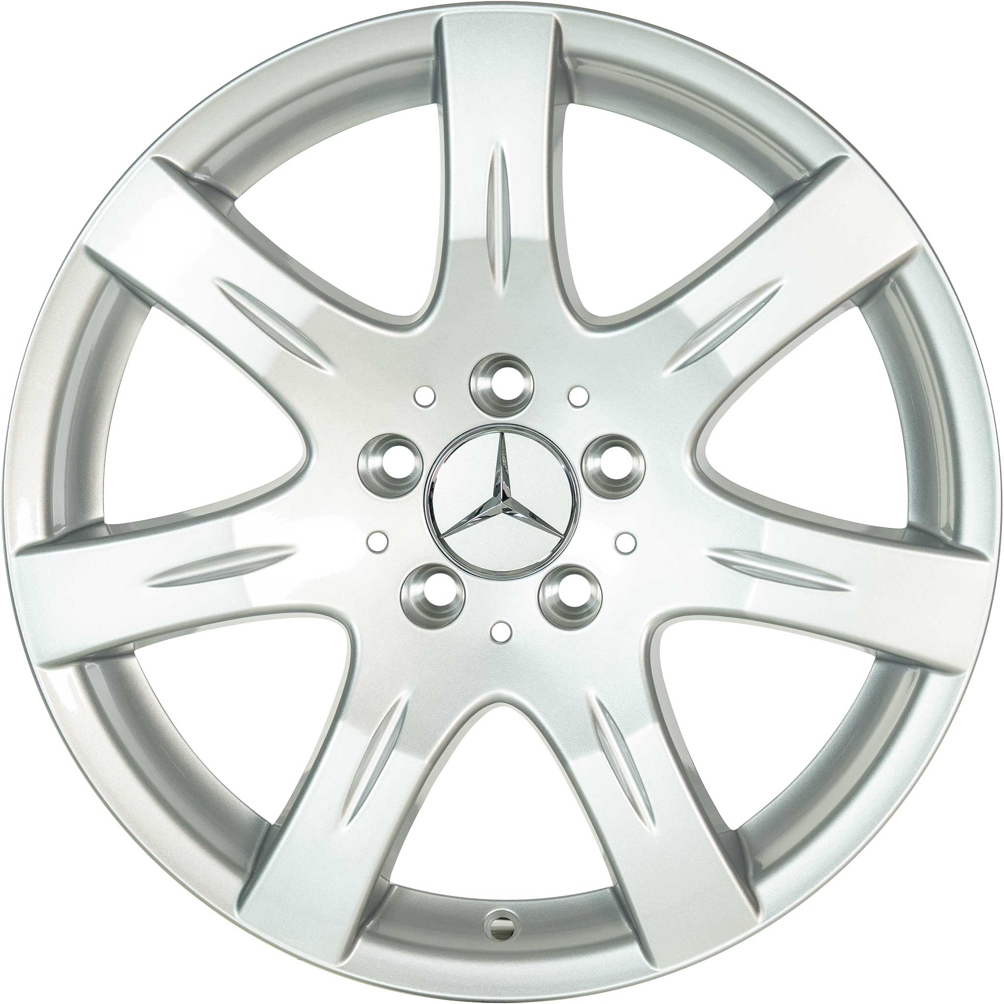 Mercedes Minelauva [211-17] Titanium Silver Alloy Wheel Product Image #1