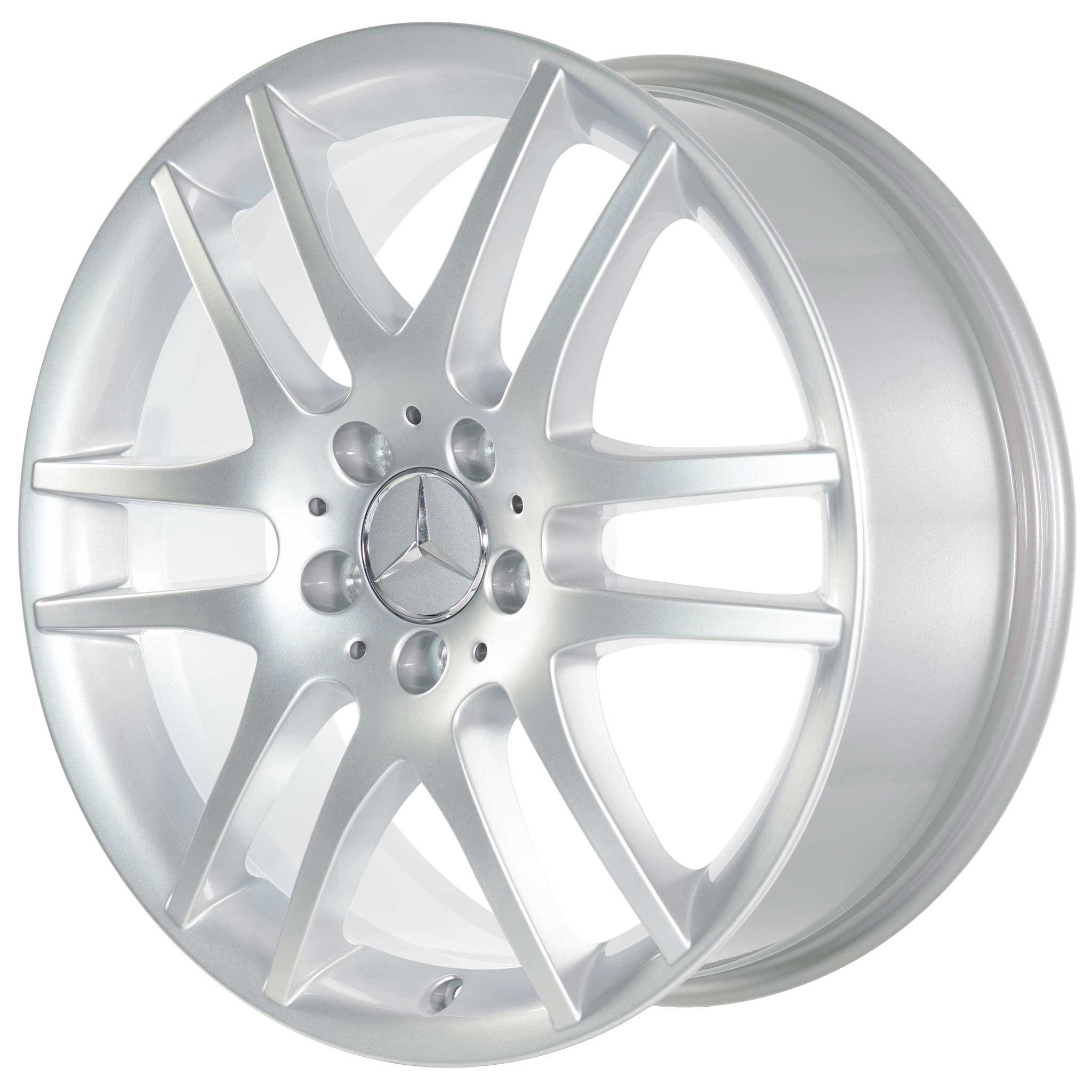Mercedes 6 Twin Spoke [171-18] Titanium Silver Alloy Wheel Product Image #2