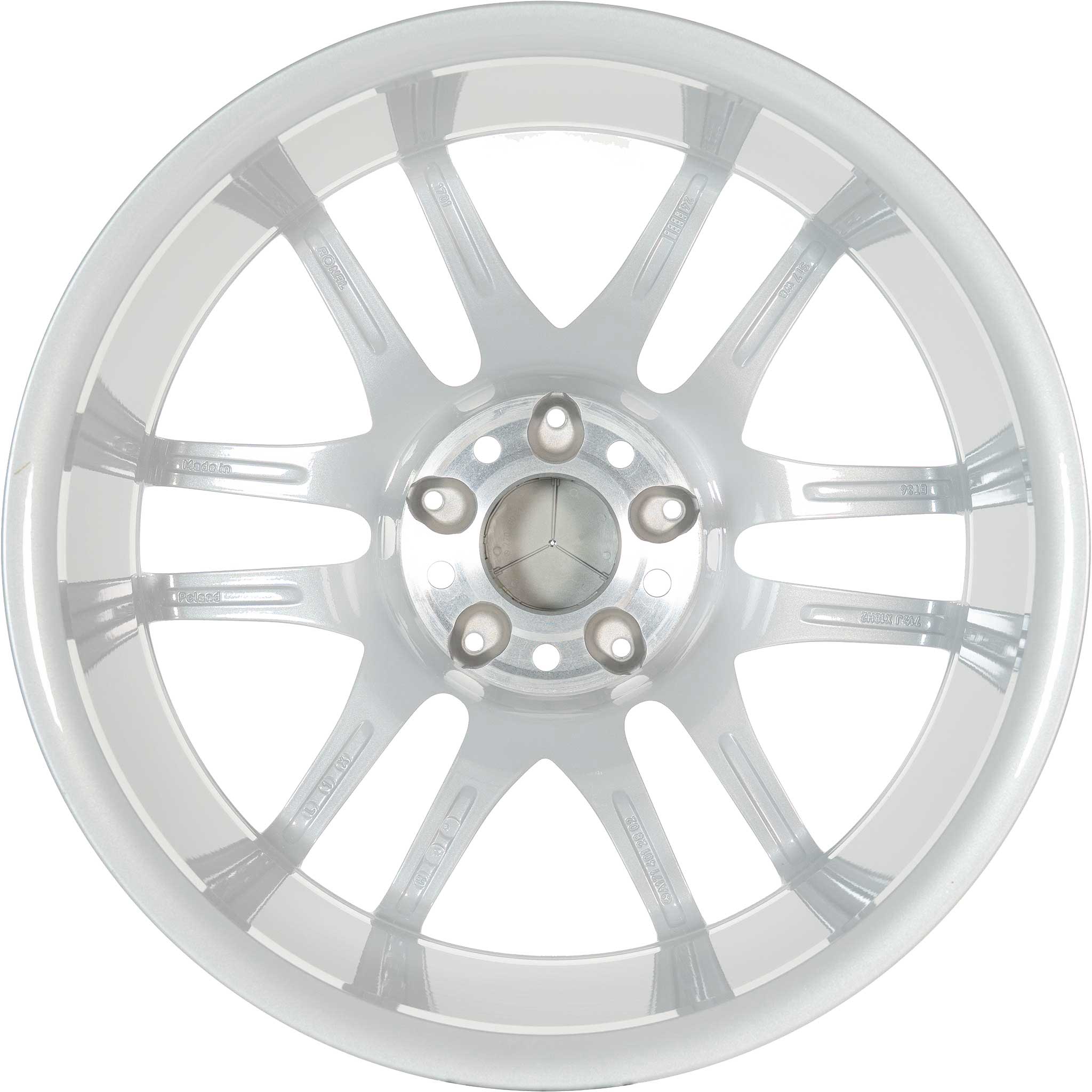 Mercedes 6 Twin Spoke [171-18] Titanium Silver Alloy Wheel Product Image #3