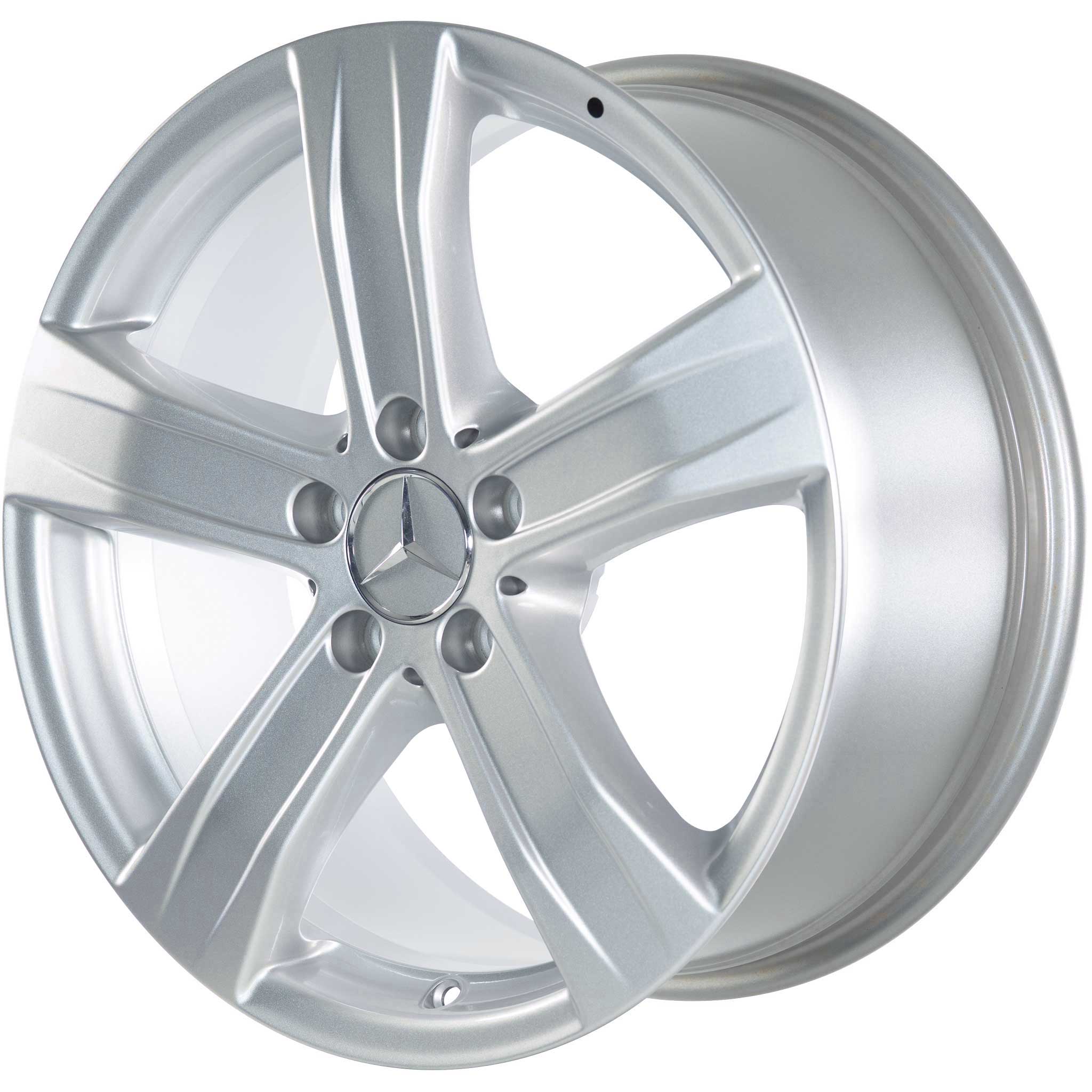 Mercedes 5 Spoke [221-18] Titanium Silver Alloy Wheel Product Image #2