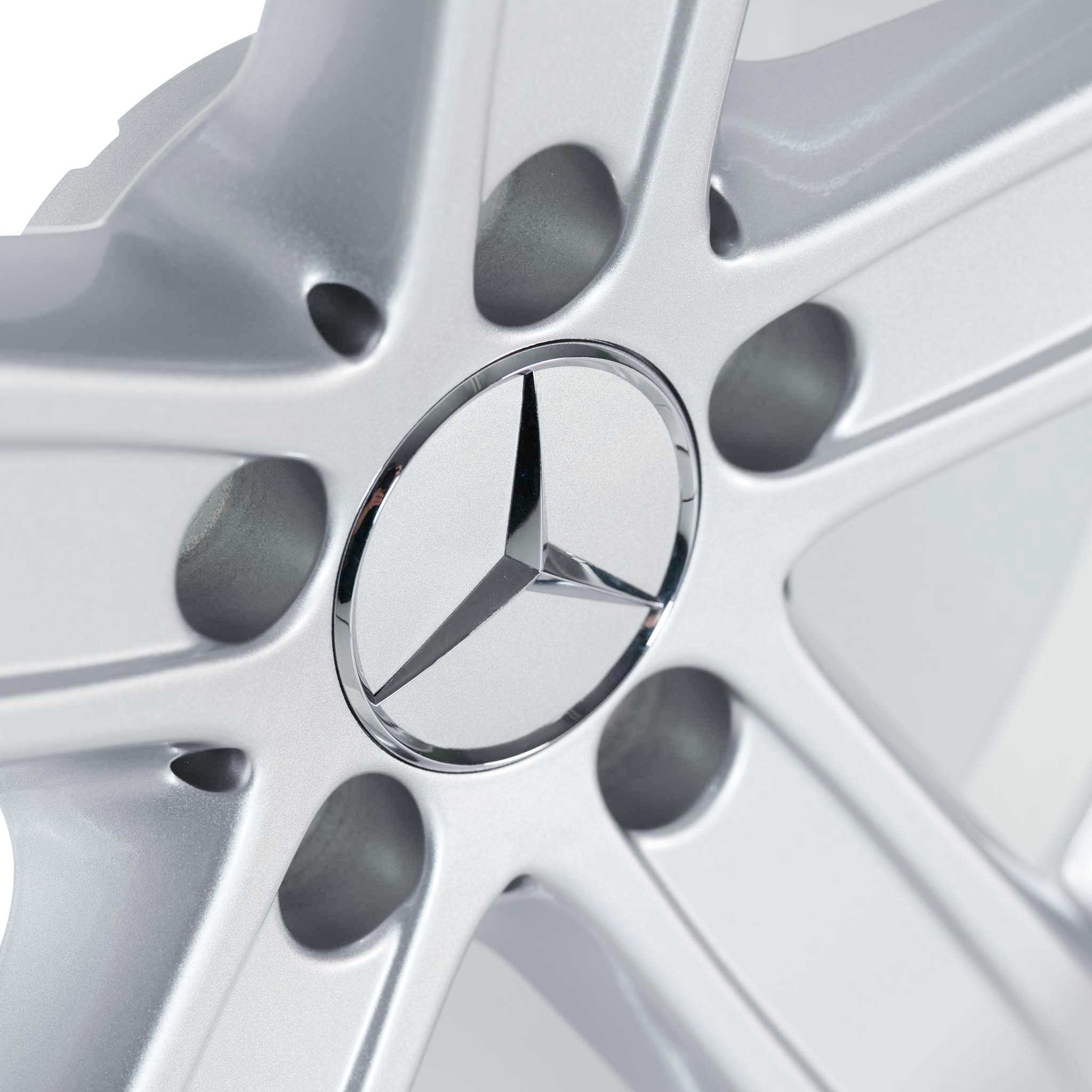 Mercedes 5 Spoke [221-18] Titanium Silver Alloy Wheel Product Image #4