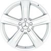 Mercedes 5 Spoke [221-18] Titanium Silver Wheel Img 1