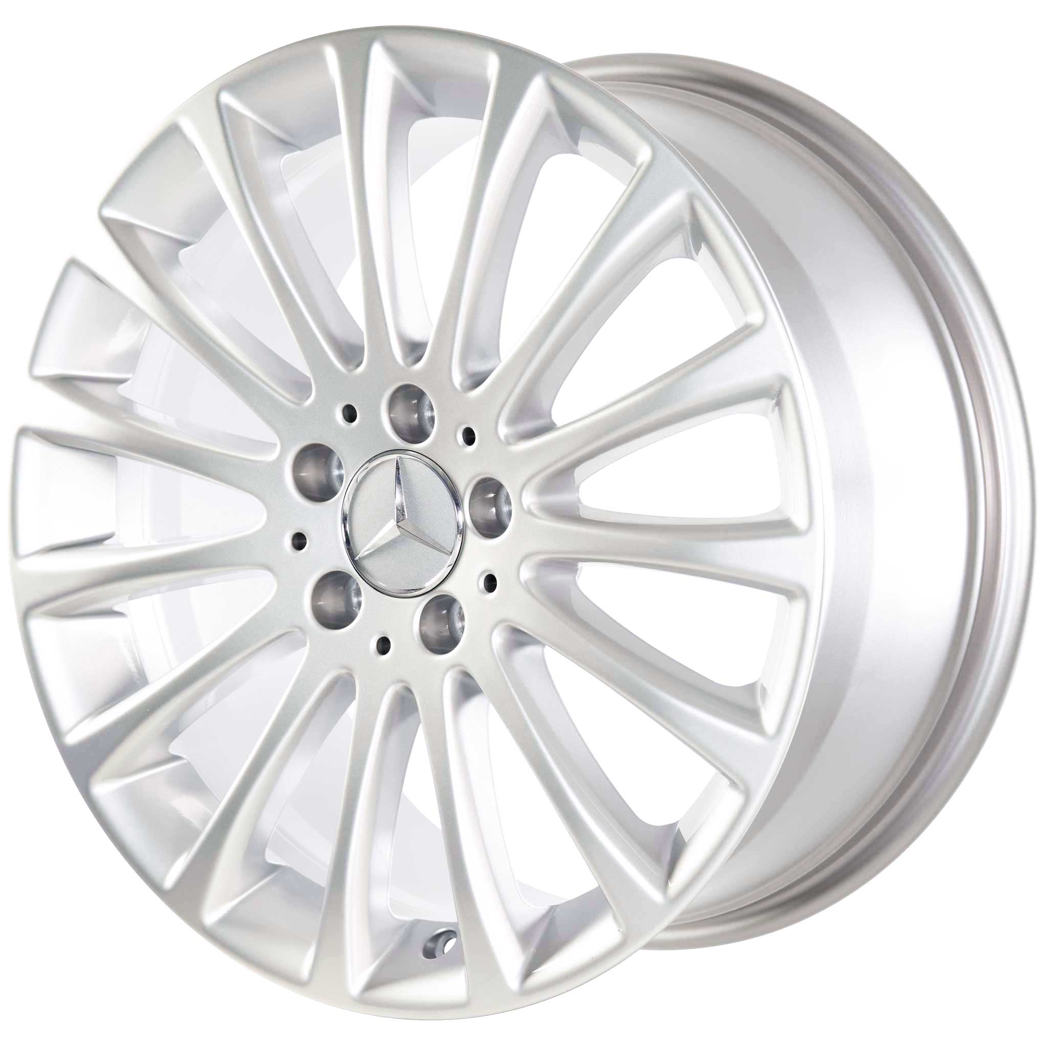 Mercedes 15 Spoke [218-18] Titanium Silver Alloy Wheel Product Image #2