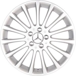 18" Mercedes 15 Spoke [215-18] Titanium Silver alloy wheel