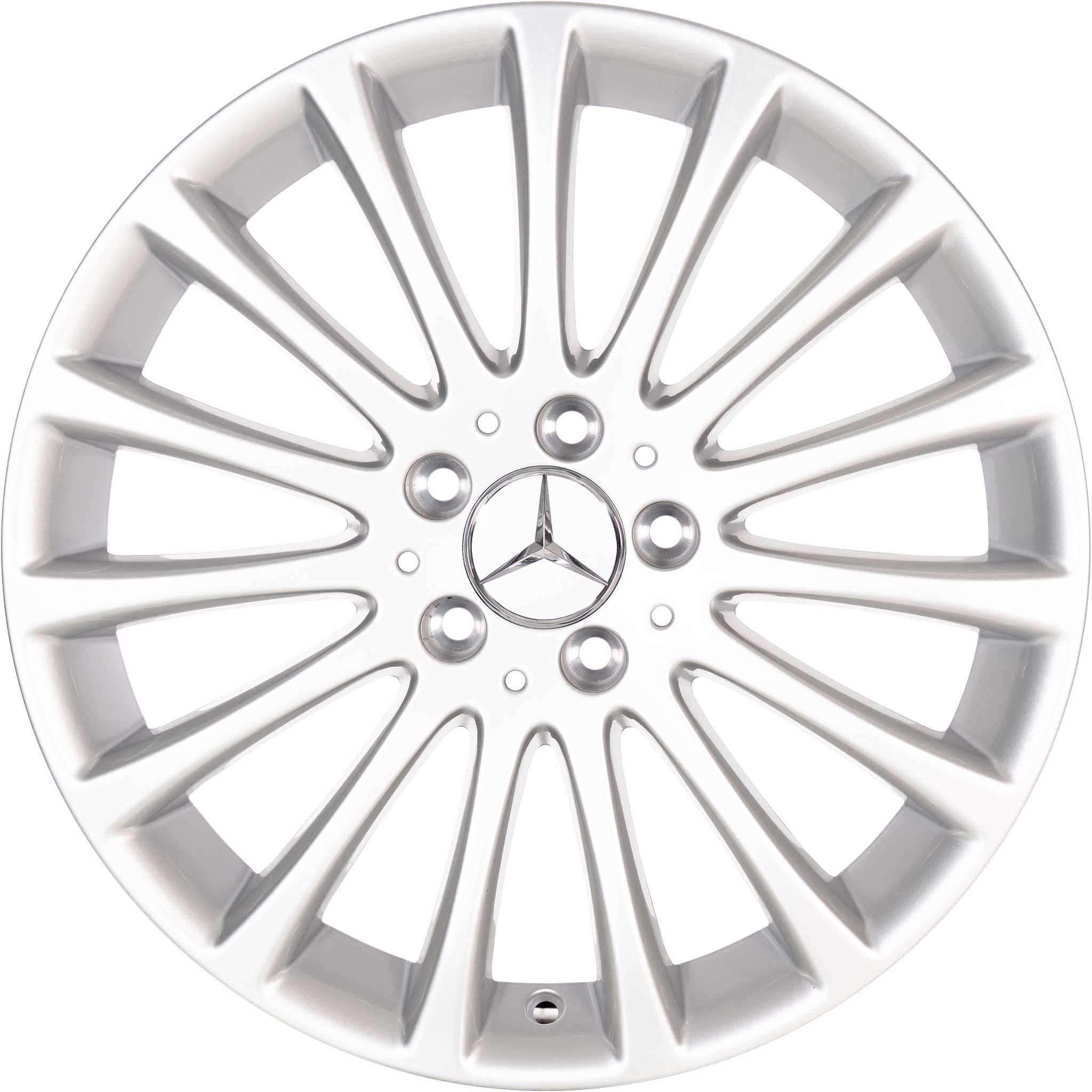 Mercedes 15 Spoke [218-18] Titanium Silver Alloy Wheel Product Image #1