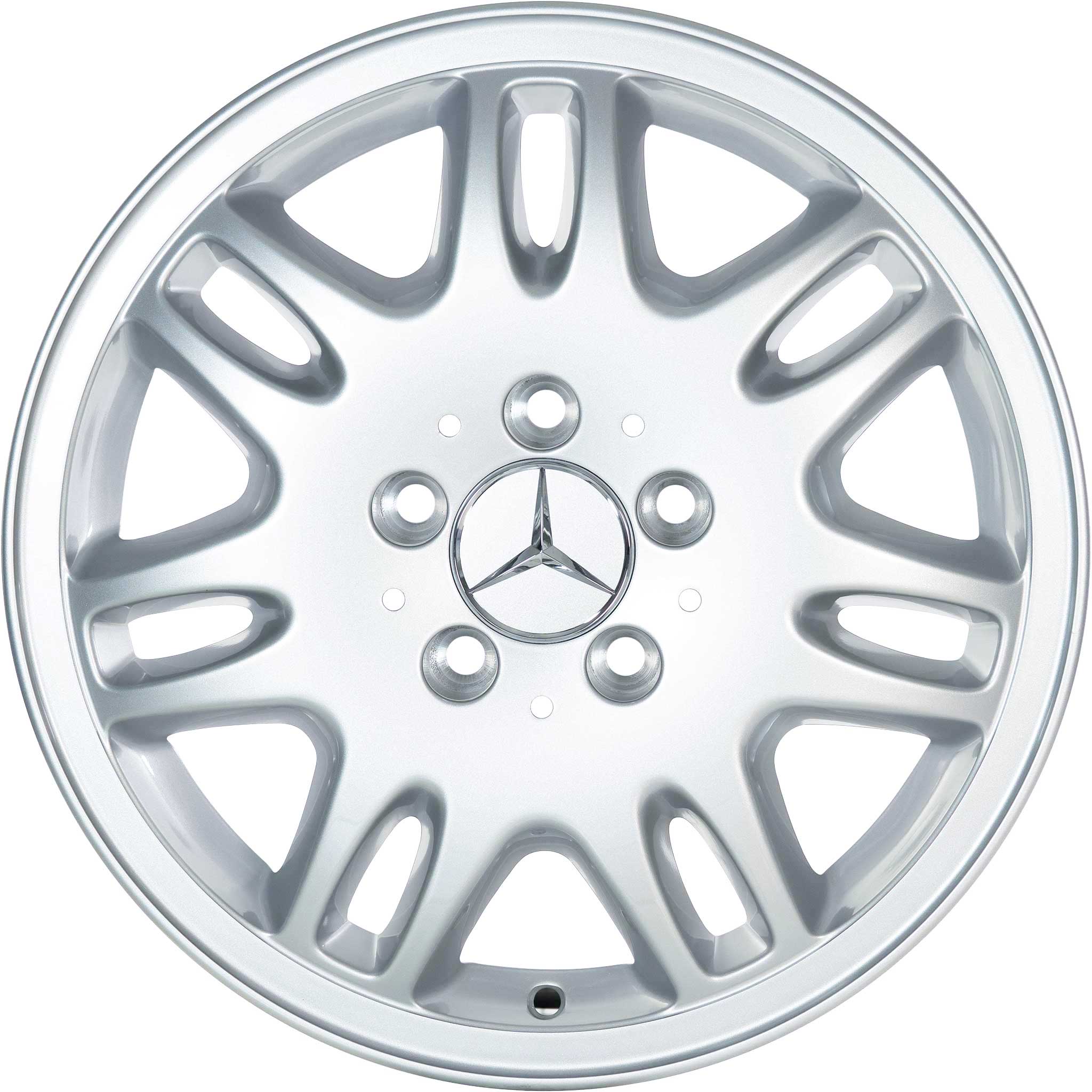 Mercedes 7 Twin Spoke [639-16] Standard Silver Alloy Wheel Product Image #1