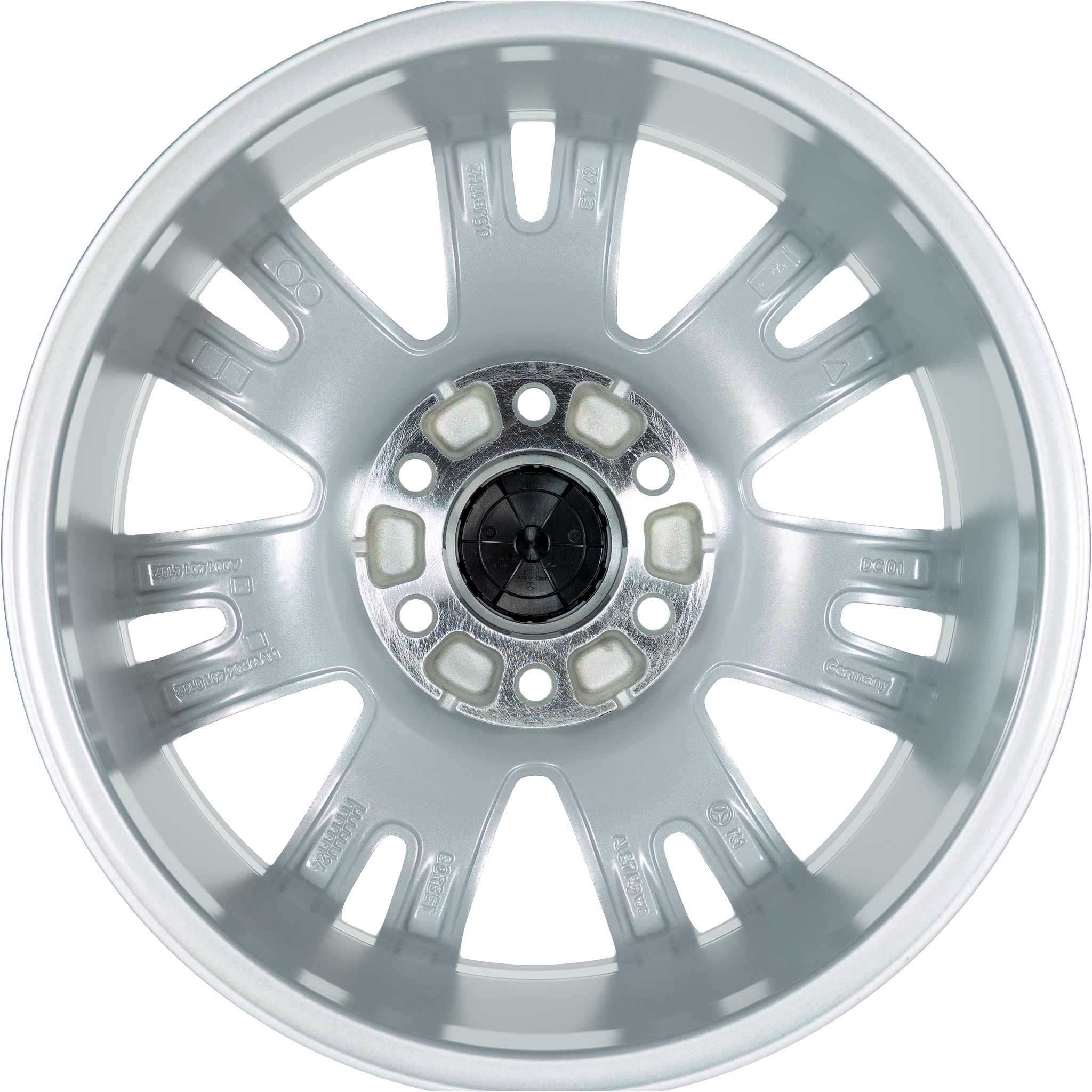Mercedes 7 Twin Spoke [906-17] Titanium Silver Alloy Wheel Product Image #3