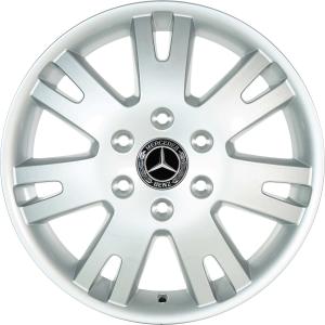 Mercedes 7 Twin Spoke [906-17] Titanium Silver Alloy Wheel - Sizes 17in