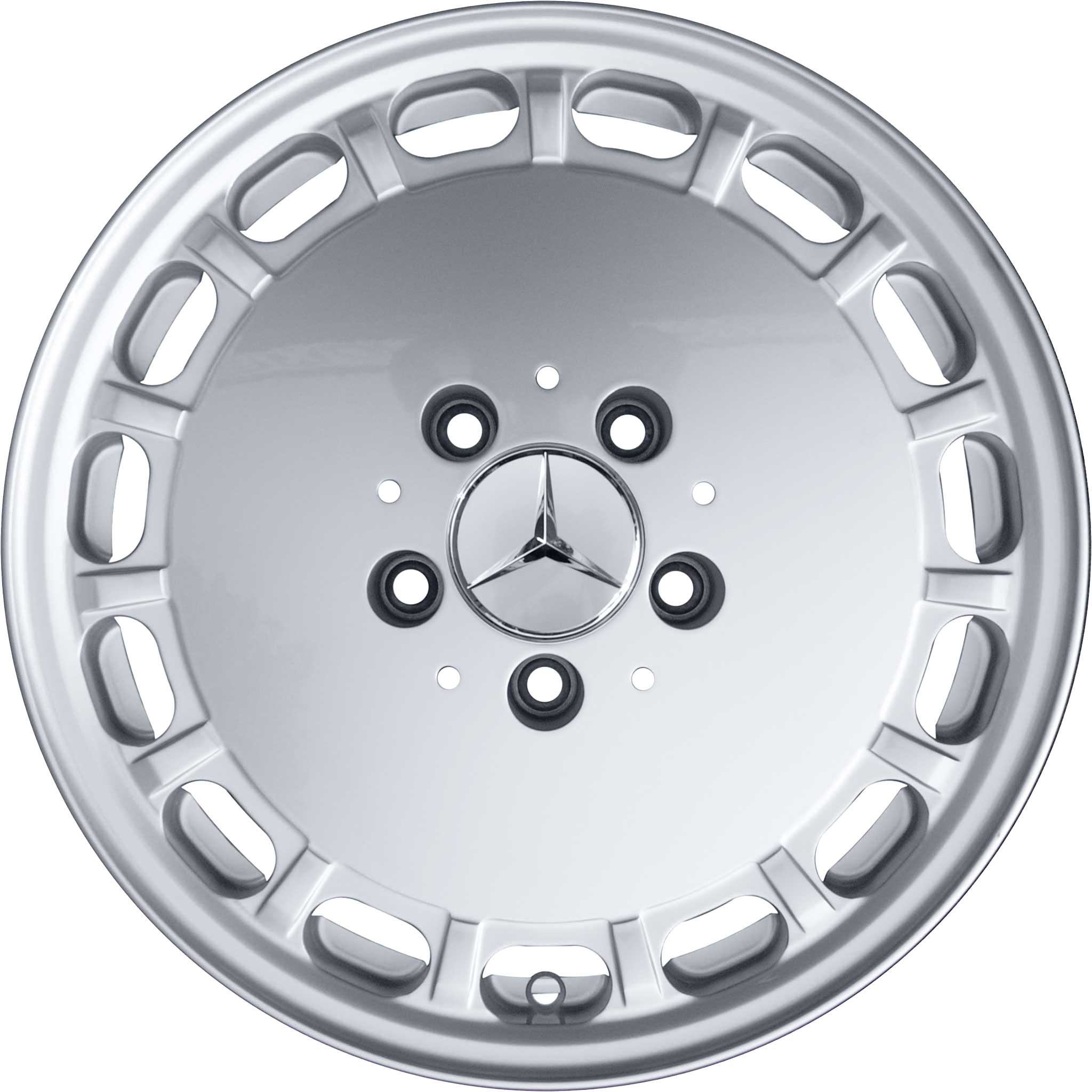 Mercedes 15 Hole [126-15] Standard Silver Alloy Wheel Product Image #1