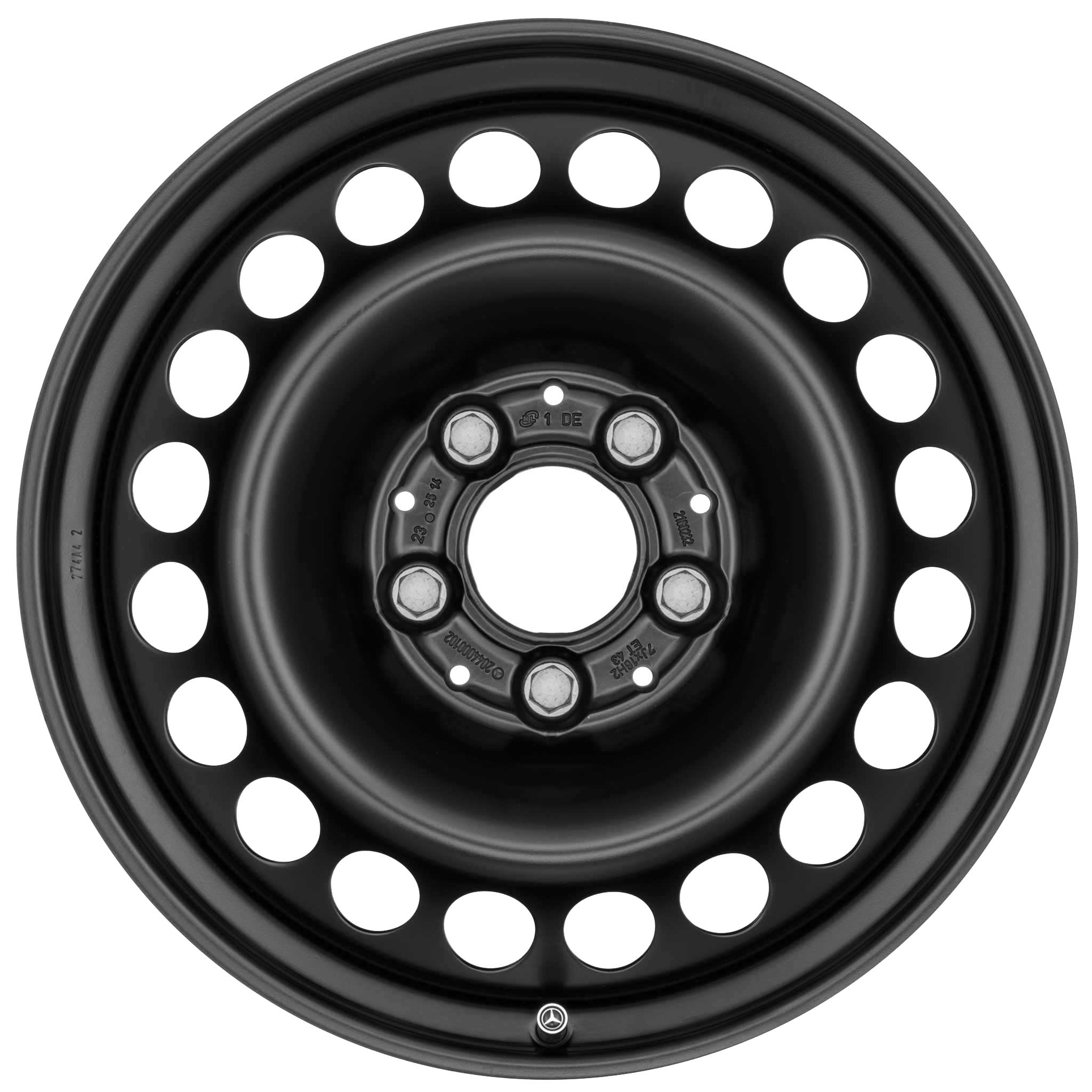 Mercedes Steel Black Alloy Wheel Product Image #1