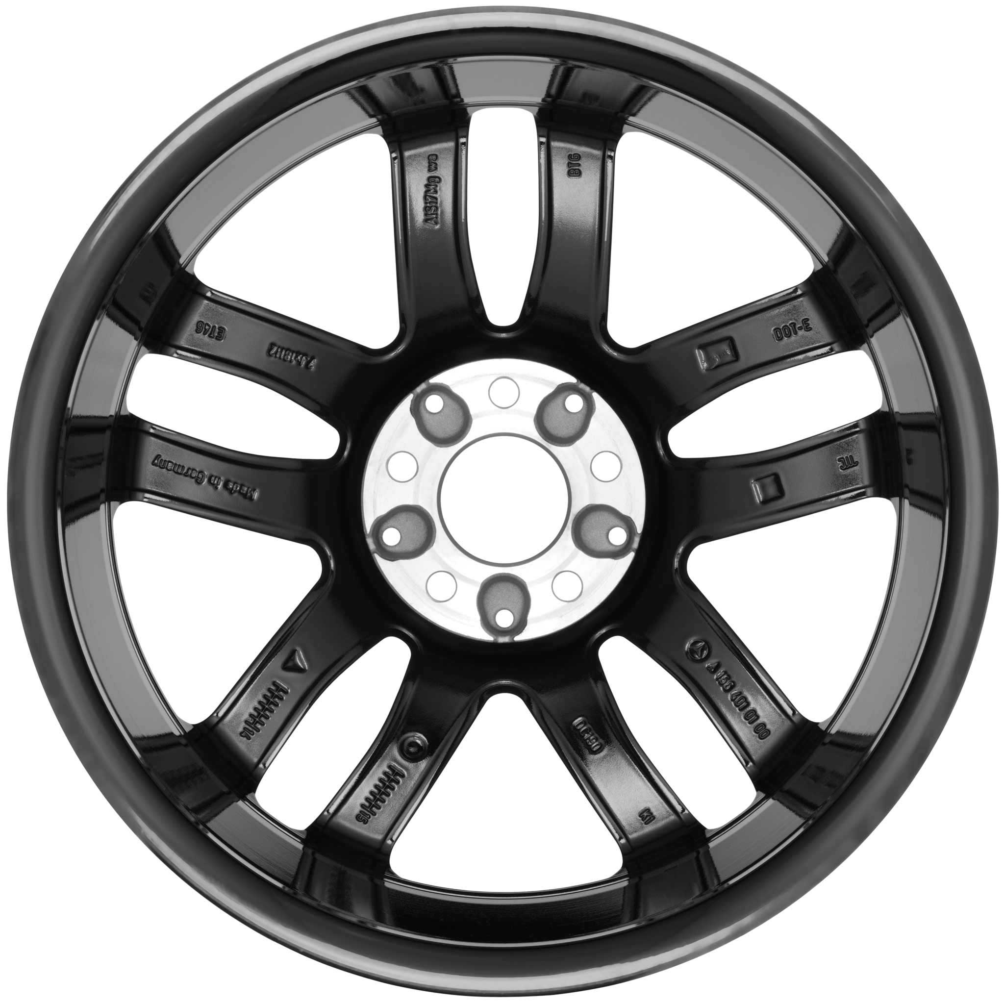 Mercedes 5 Twin Spoke [156-18] Gloss Black with High Sheen Alloy Wheel Product Image #3