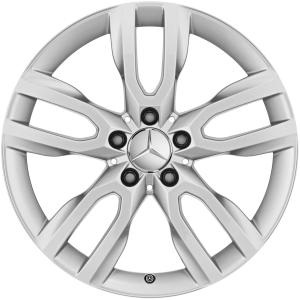 18" Mercedes 5 Twin Spoke [156-18] Vanadium Silver alloy wheel