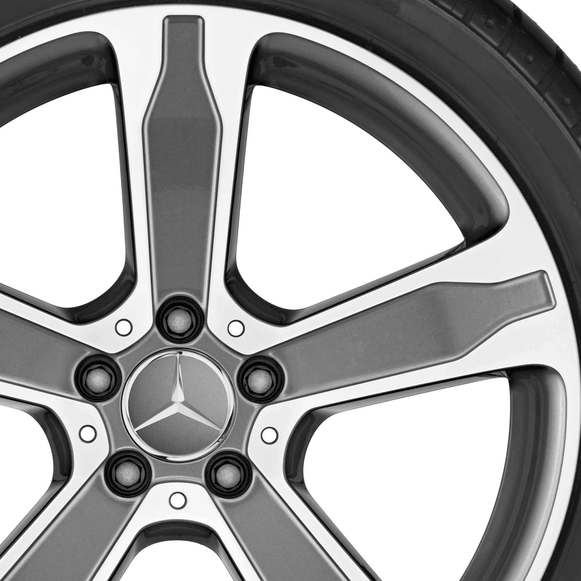Mercedes 5 Spoke [156-19] Tremolite Metallic with High Sheen Alloy Wheel Product Image #2