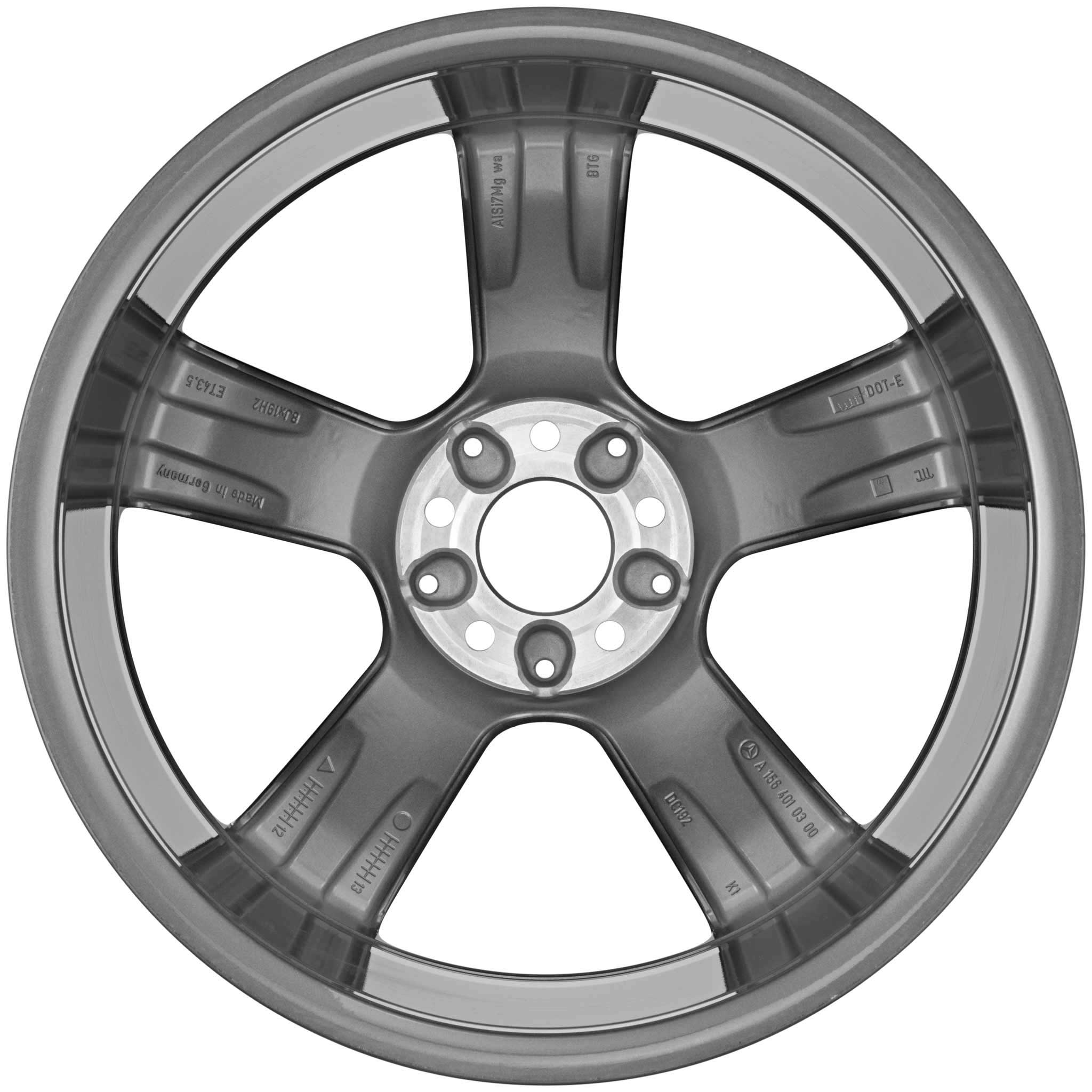 Mercedes 5 Spoke [156-19] Tremolite Metallic with High Sheen Alloy Wheel Product Image #3