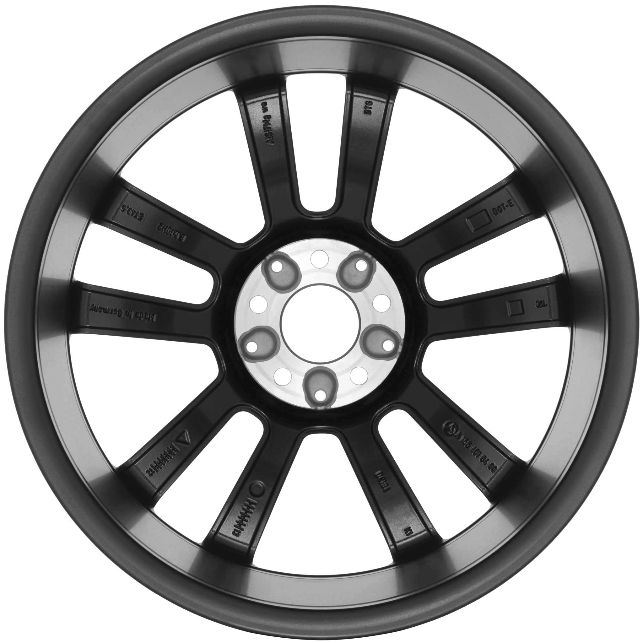 Mercedes 5 Twin Spoke [156-19] Gloss Black with High Sheen Alloy Wheel Product Image #3