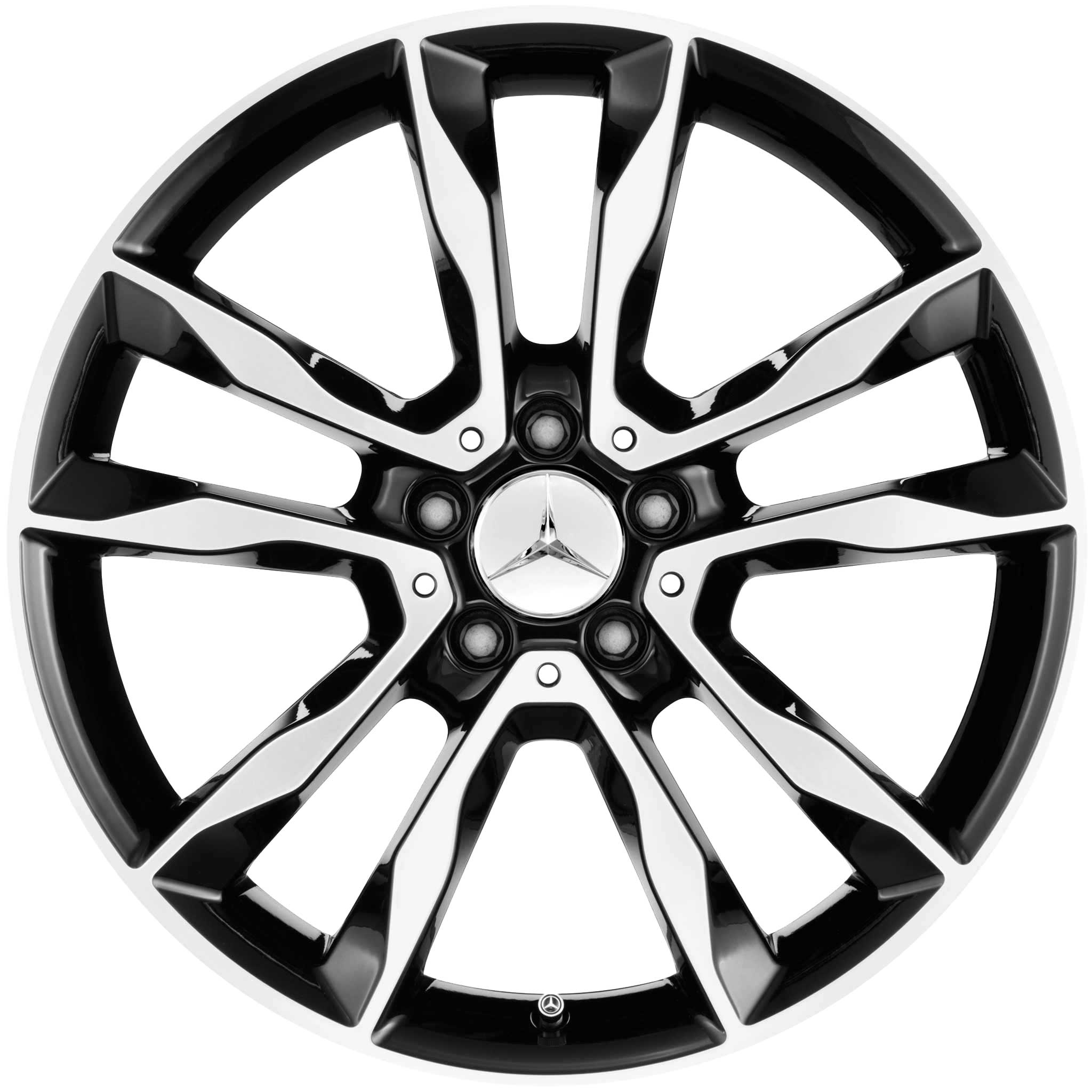 Mercedes 5 Twin Spoke [156-19] Gloss Black with High Sheen Alloy Wheel Product Image #1