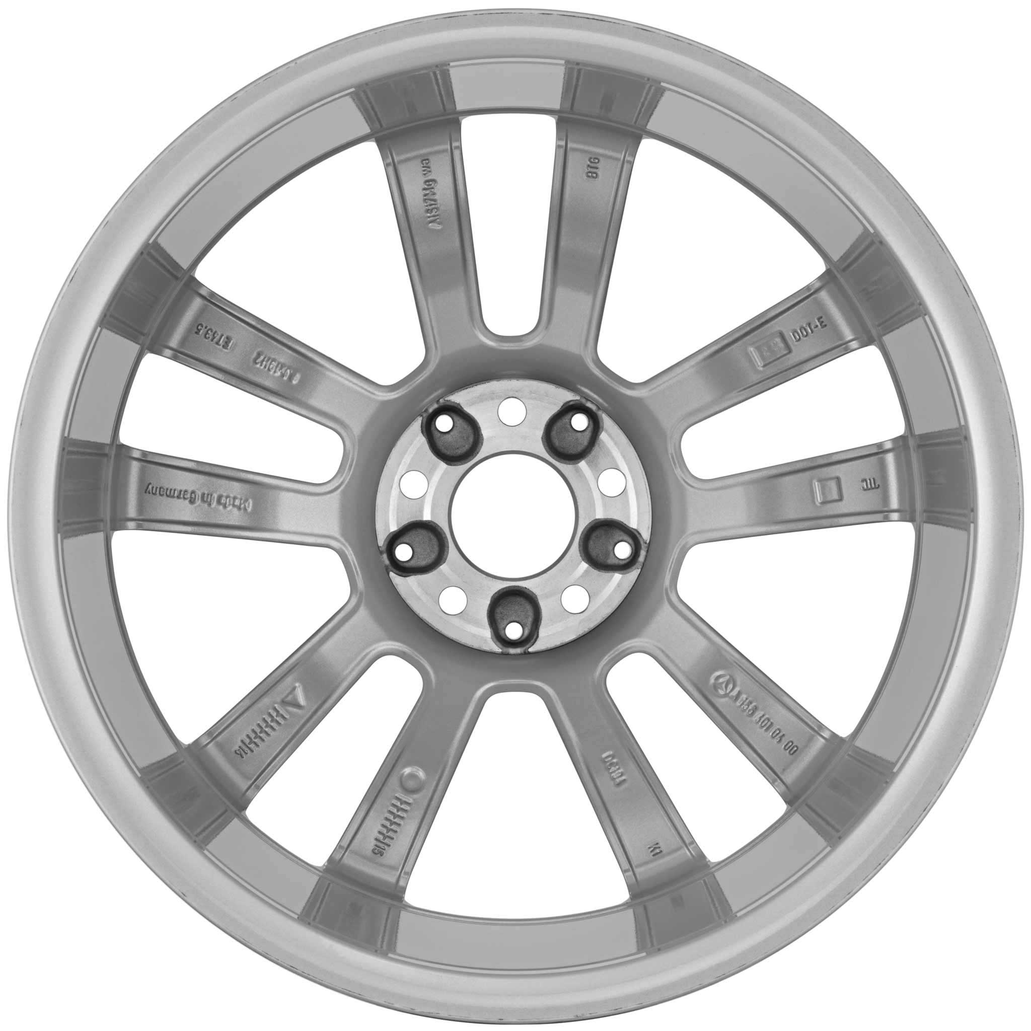 Mercedes 5 Twin Spoke [156-19] Vanadium Silver Alloy Wheel Product Image #3