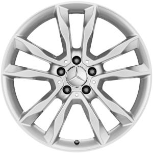 Mercedes 5 Twin Spoke [156-19] Vanadium Silver Alloy Wheel for Mercedes GLA X156 - Sizes 19in