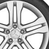 Mercedes 5 Twin Spoke [156-18] Vanadium Silver Wheel Img 2