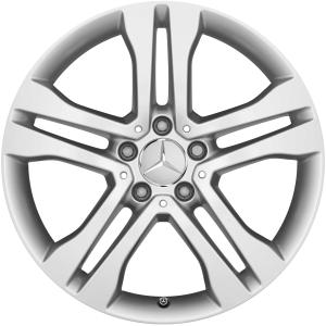 Mercedes 5 Twin Spoke [156-18] Vanadium Silver Alloy Wheel for Mercedes GLA X156 - Sizes 18in