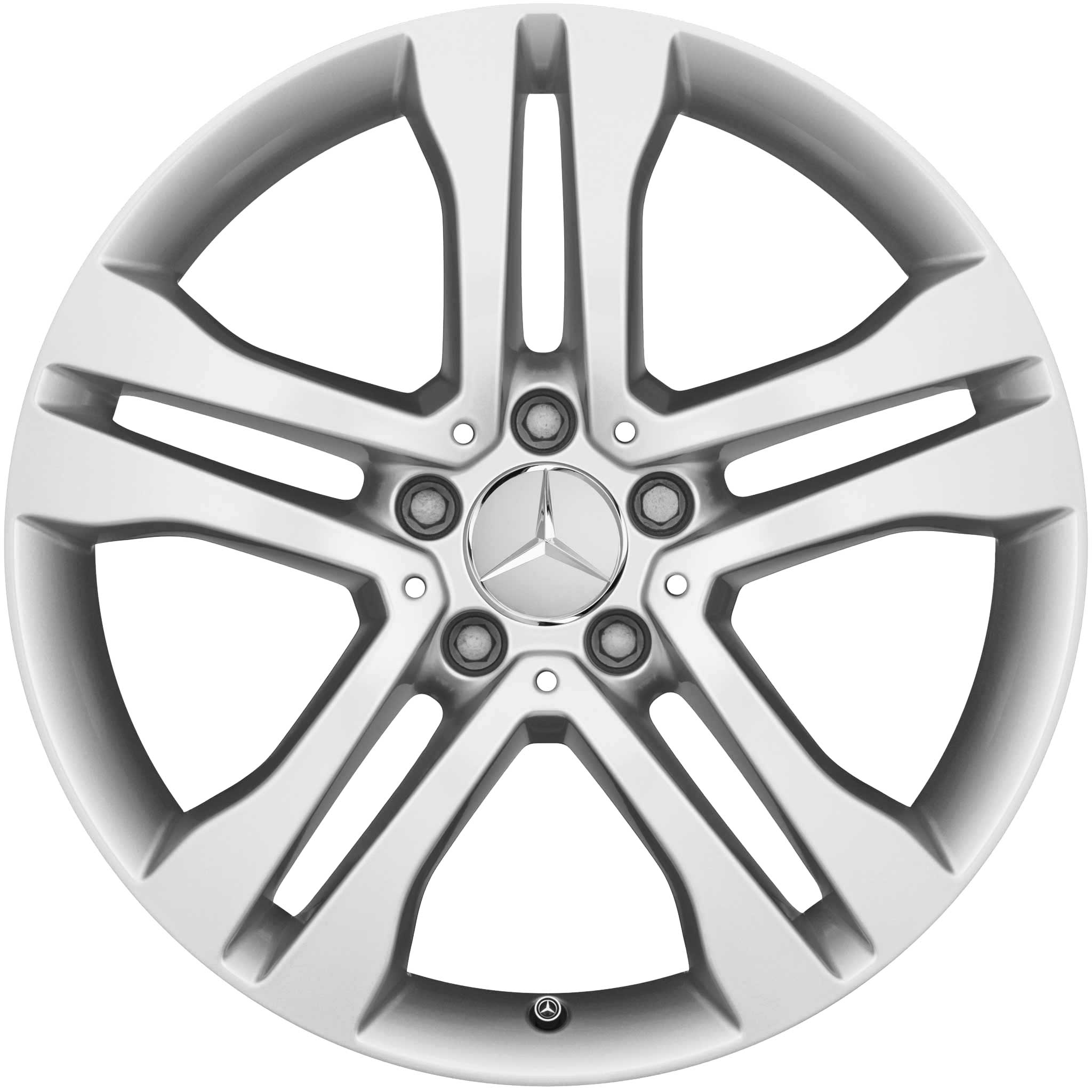 Mercedes 5 Twin Spoke [156-18] Vanadium Silver Alloy Wheel Product Image #1