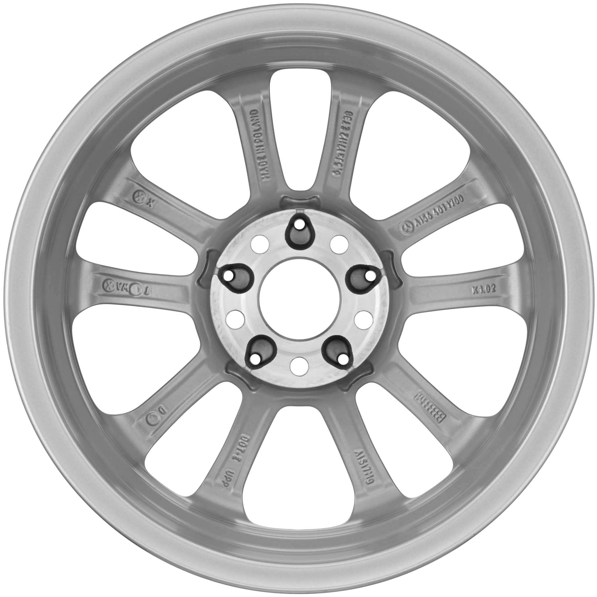 Mercedes 5 Twin Spoke [156-17] Vanadium Silver Alloy Wheel Product Image #3