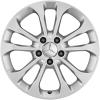 Mercedes 5 Twin Spoke [156-17] Vanadium Silver Wheel Img 1