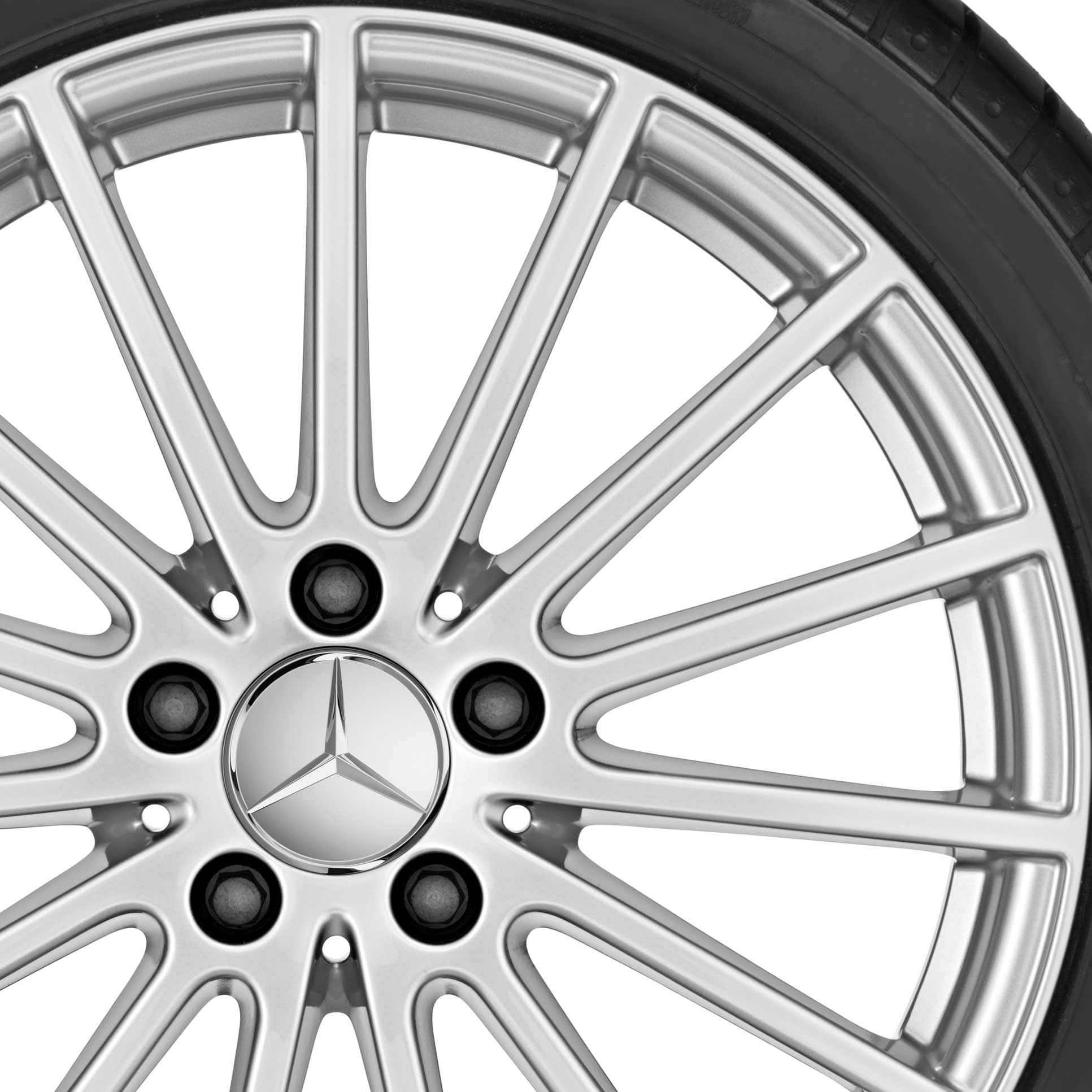 Mercedes Multispoke [156-18] Vanadium Silver Alloy Wheel Product Image #2