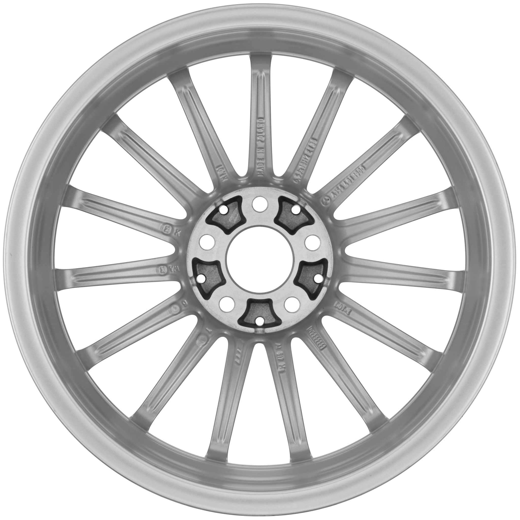 Mercedes Multispoke [156-18] Vanadium Silver Alloy Wheel Product Image #3