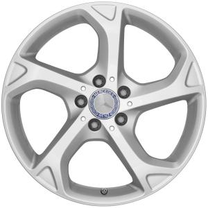 18" Mercedes 5 Spoke [156-18] Vanadium Silver alloy wheel