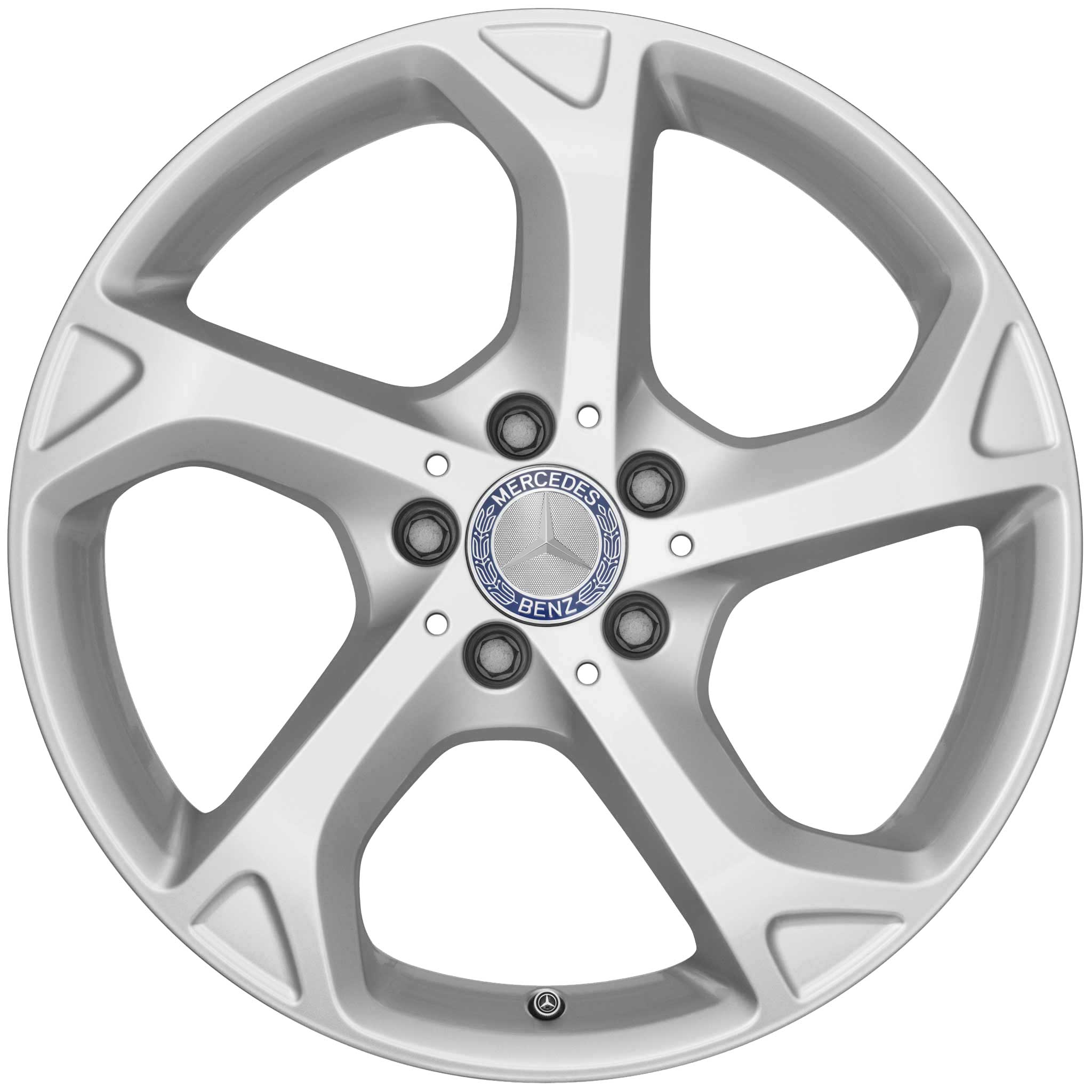 Mercedes 5 Spoke [156-18] Vanadium Silver Alloy Wheel Product Image #1