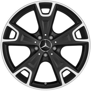 19" Mercedes 5 Y Spoke [156-19] Matt Black with High Sheen alloy wheel