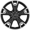 Mercedes 5 Y Spoke [156-19] Matt Black with High Sheen Wheel Img 1
